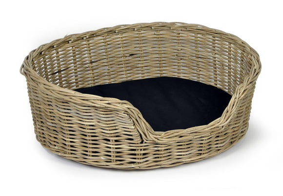 wicker pet bed