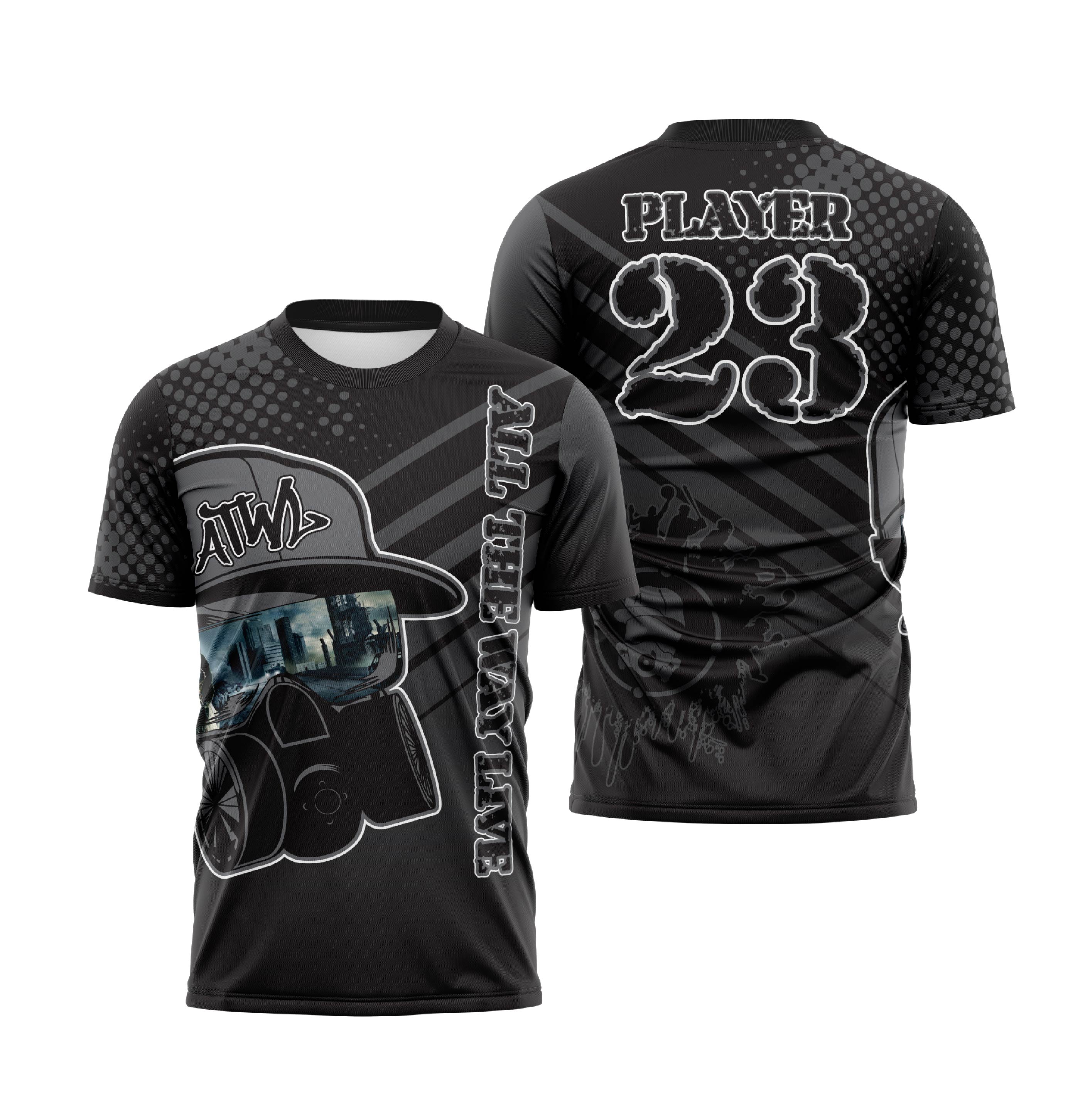 men baseball jerseys black - full-dye apparel for men