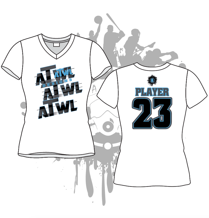 All The Way Live Designs Thin Blue Line Full Dye Jersey yxl