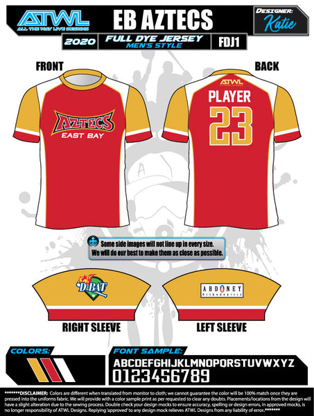 East Bay Spring 2020 Baseball Jerseys 