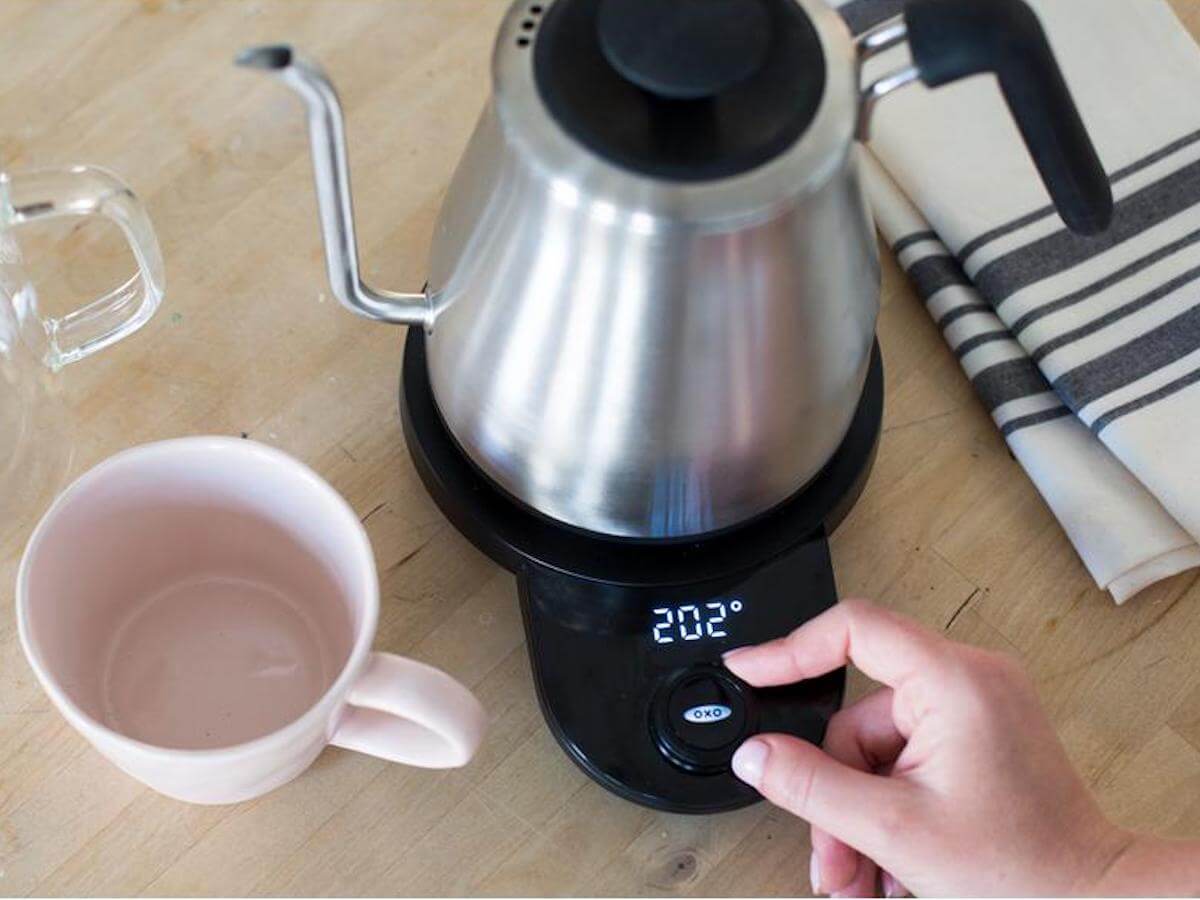 oxo adjustable temperature gooseneck kettle