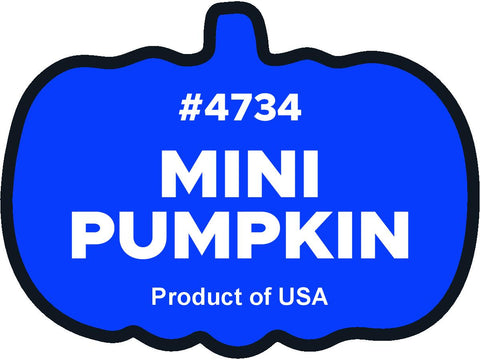 Mini Pumpkin 4734 plu label