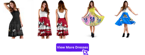 Custom Made French Bulldog Women Dresses