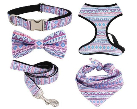 Frenchie Pack (Harness, Collar, and Leash with Bandana)