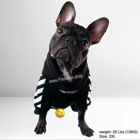 WOOF Hoodie for Frenchies