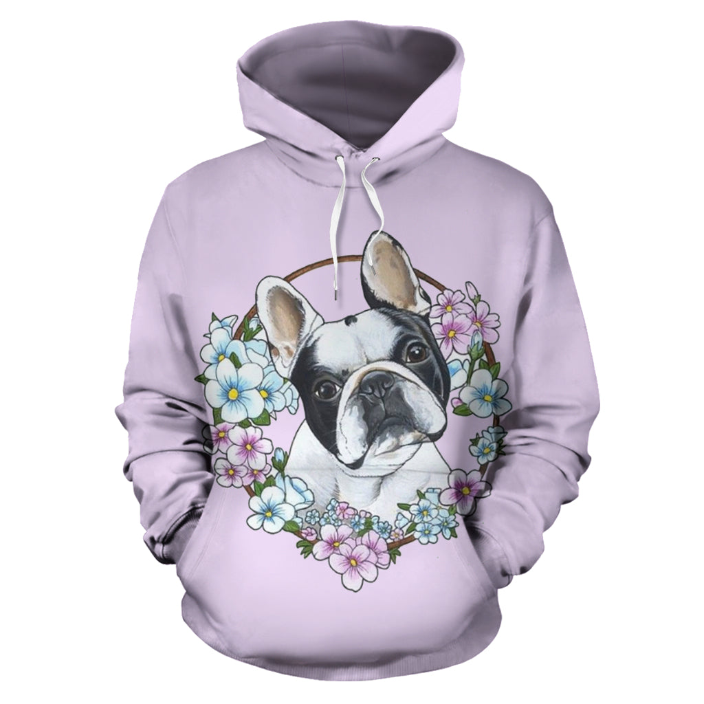 Flower Frenchie - French Bulldog Hoodie