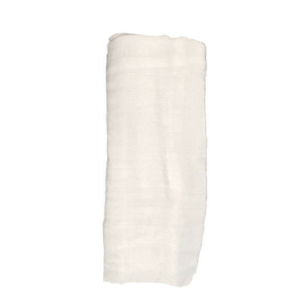 Bamboo Muslin Baby Swaddle Blankets Classic White TWO FAWNS