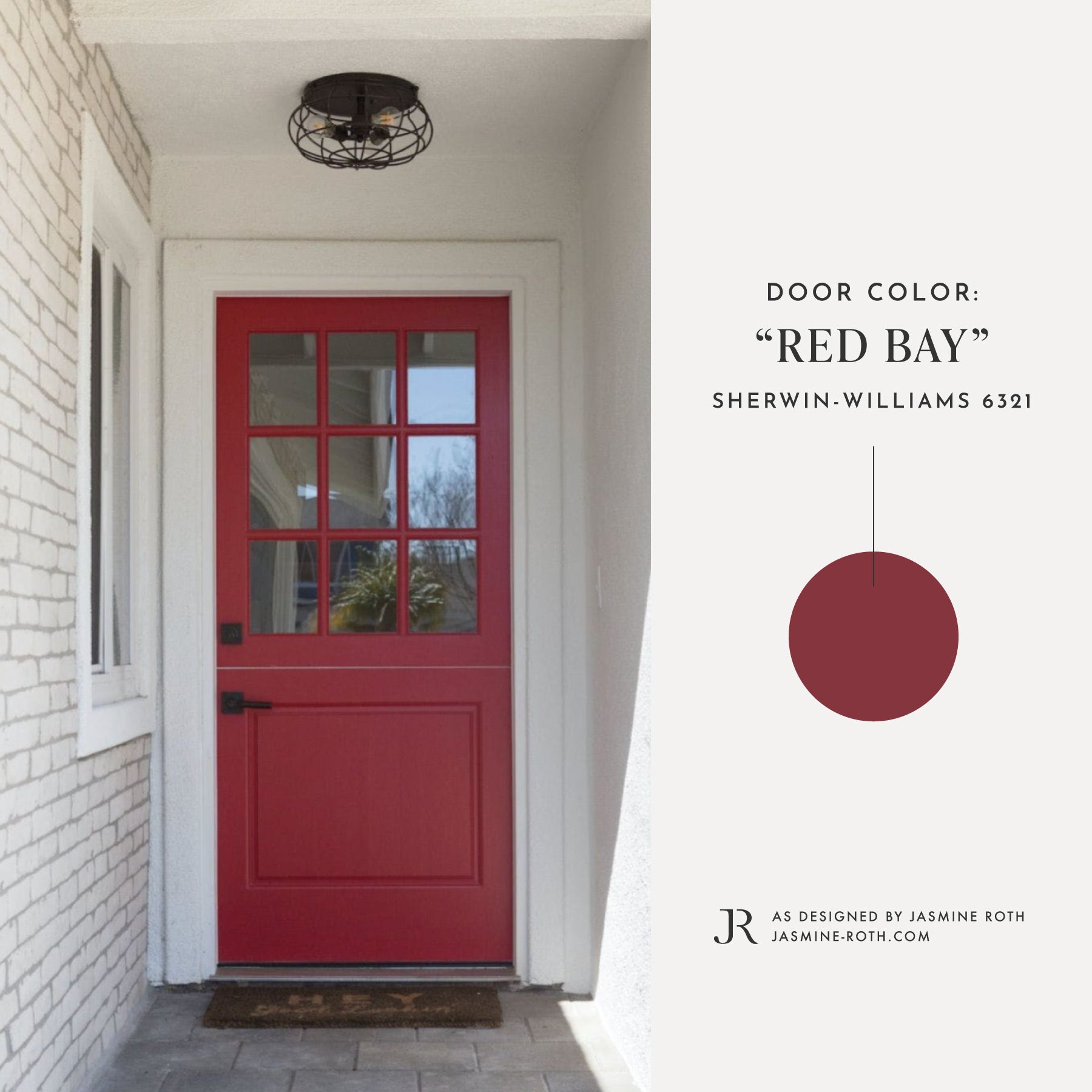 Red Bay Door Paint Color