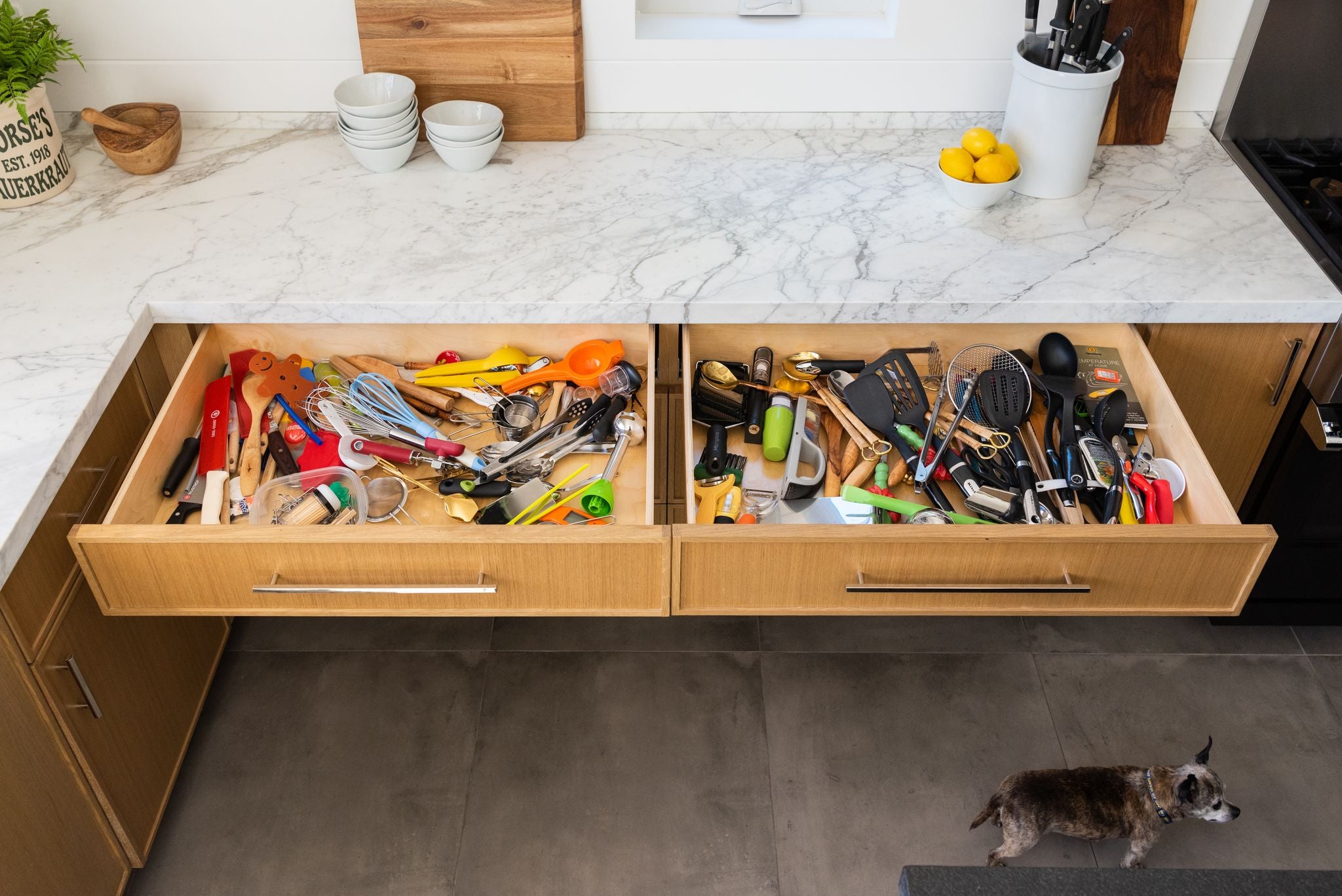 Slaying Your Kitchen Clutter With Simple Drawer Organizers - Food Dolls