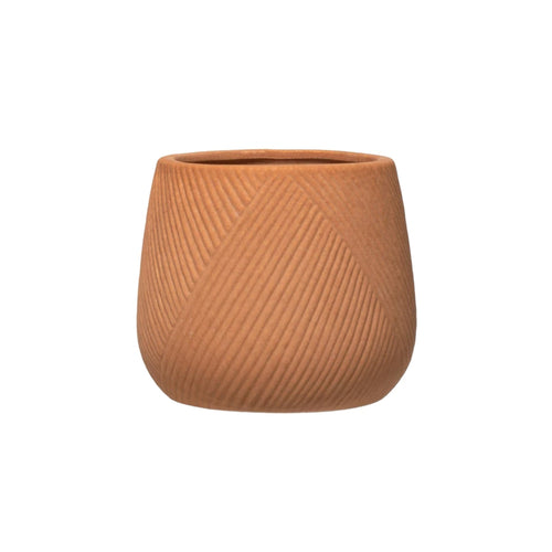 Michelle Medium 11.8 in. x 8.94 in. 10 qt. Terracotta Clay Outdoor Planter  Pot