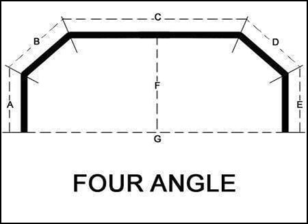 How to measure a four angle bay window for new curtain hardware