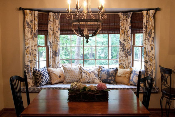 individual curtains bay window