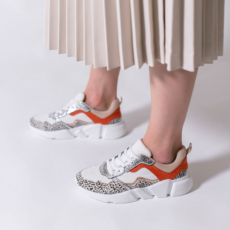 White Orange and Leopard Trainer by 