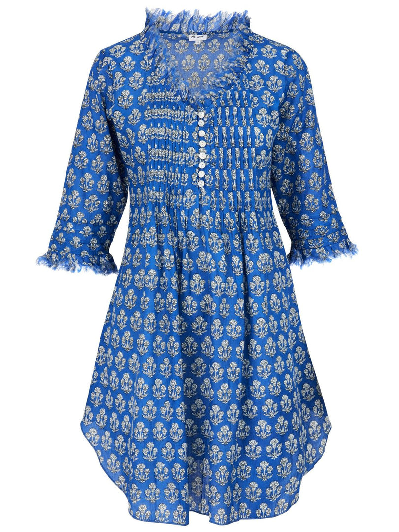 Annabel Cotton Tunic Royal Blue Berry – At Last Shop