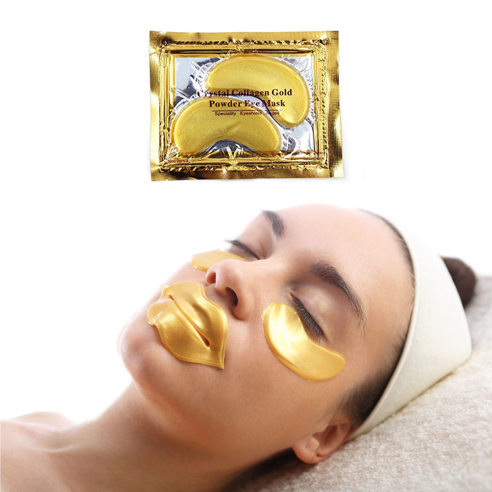 Crystal Collagen 24k Gold Eye Mask Quantity Options Gold Cosmetics And Supplies 0782