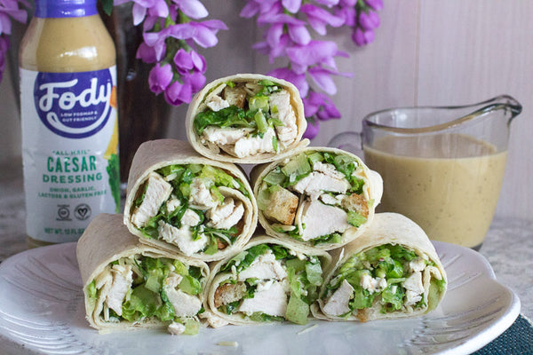 low-fodmap-chicken-caesar-salad-wrap