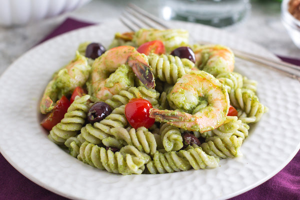 low-fodmap-shrimp-pesto-salad