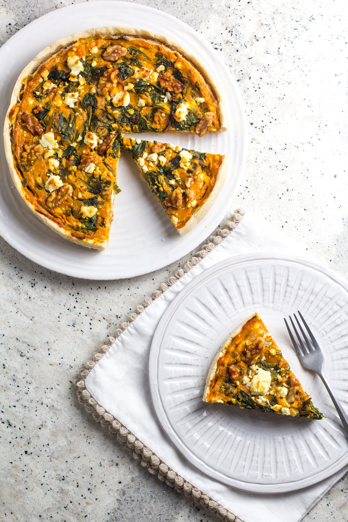 Fody's Savory Pumpkin Tart with Goat Cheese & Spinach | Fody – FODY ...