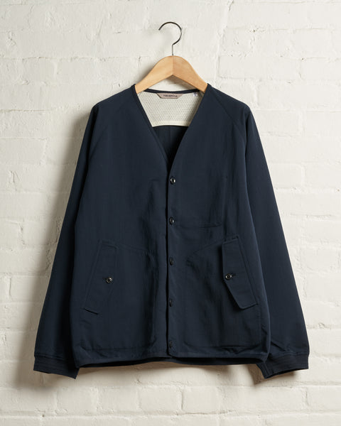 NANAMICA ALPHADRY CARDIGAN NAVY – 180 The Store