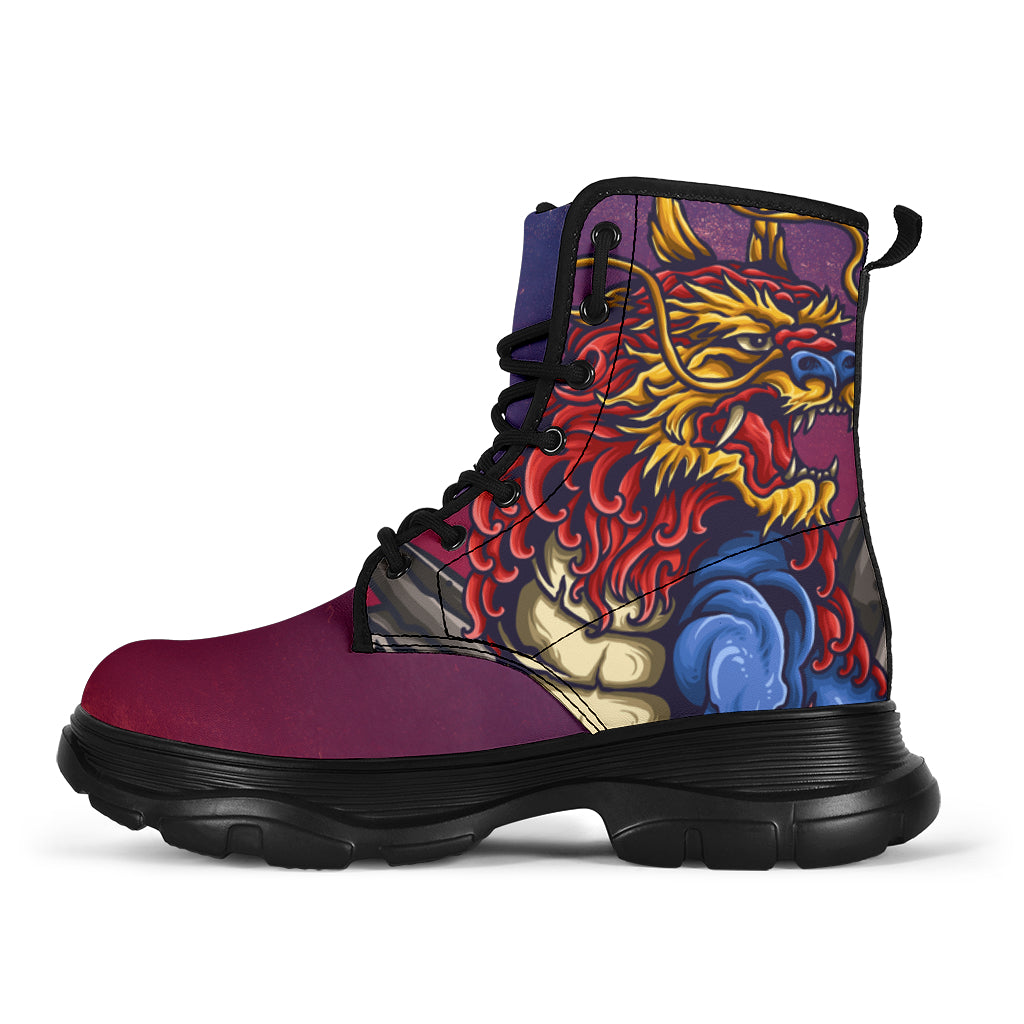 Enter the Dragon chunky boots – Convergent Shoppe
