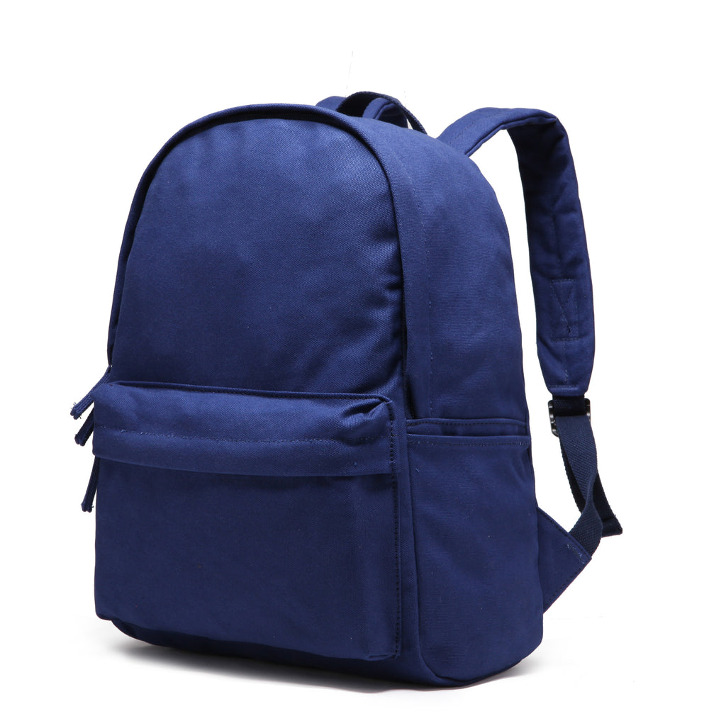 plain blue backpack