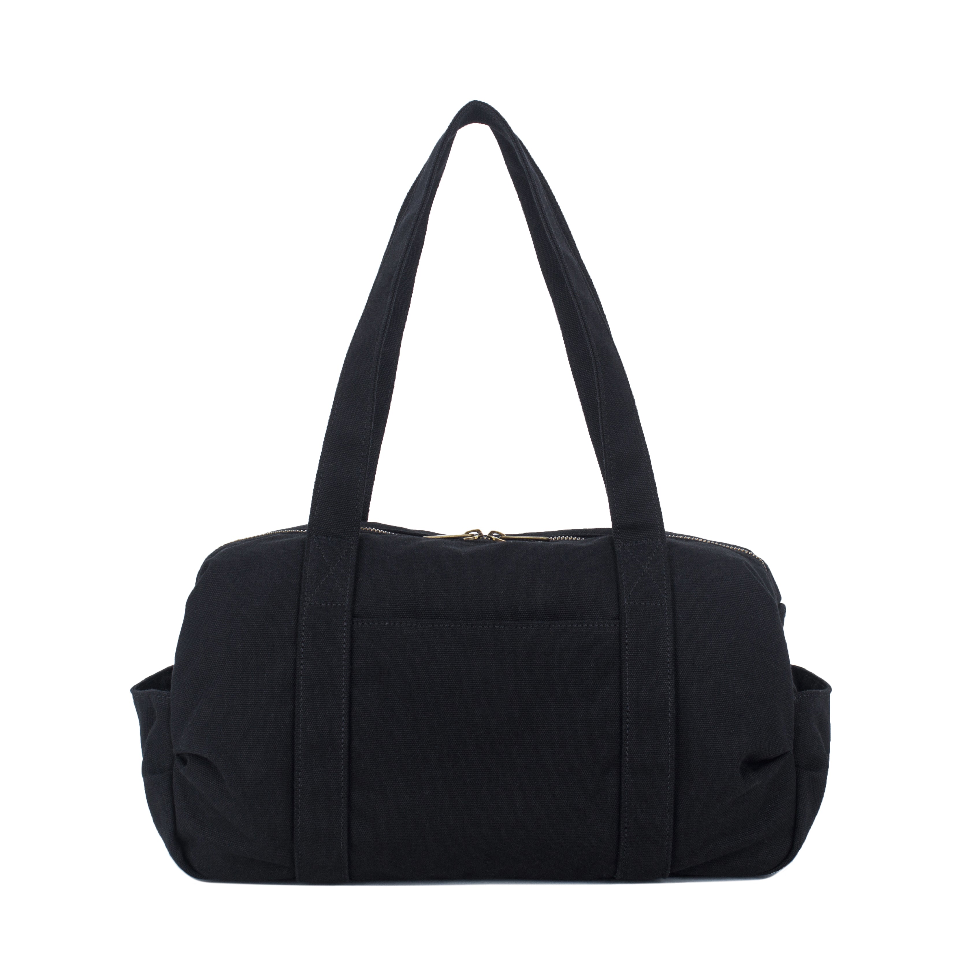 plain black canvas tote bag