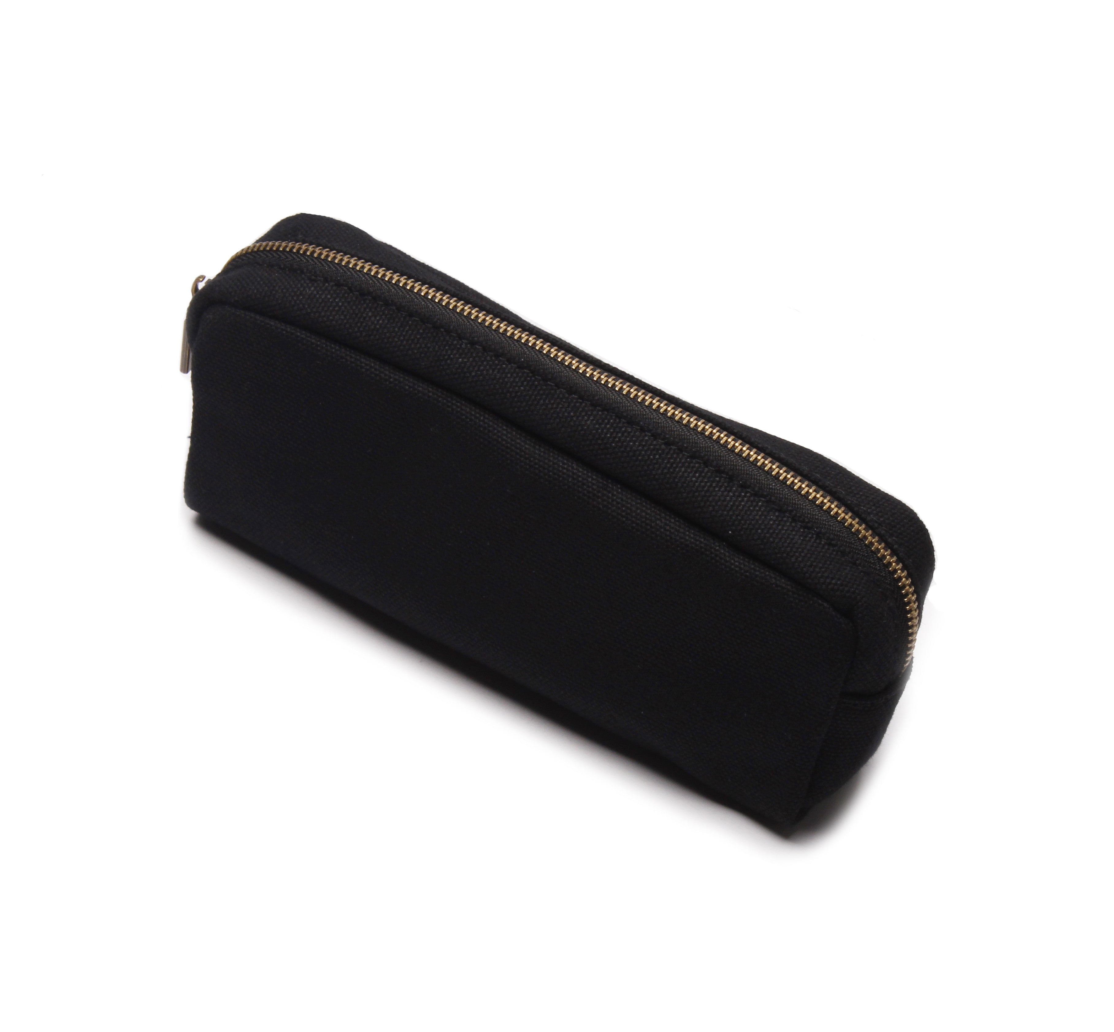 plain black pencil case