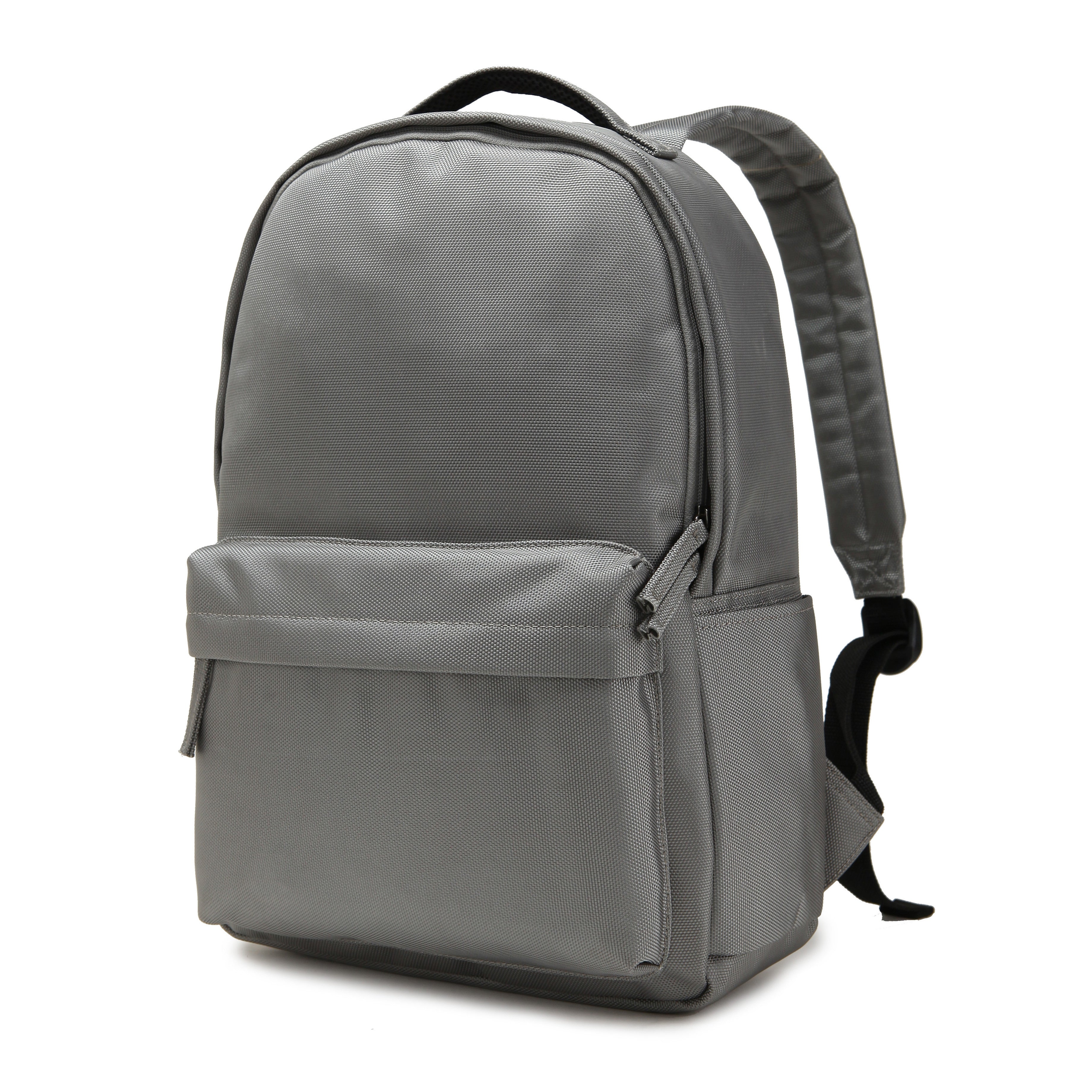 plain grey backpack