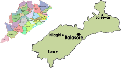 Balasore District map