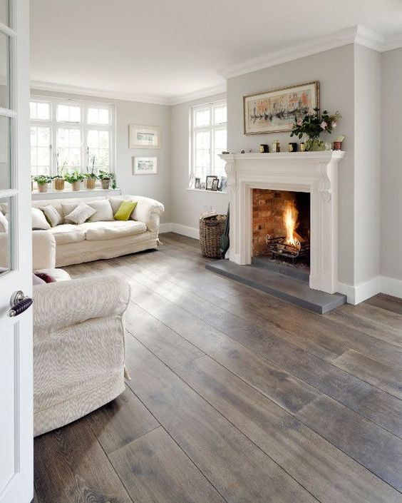 white fireplace