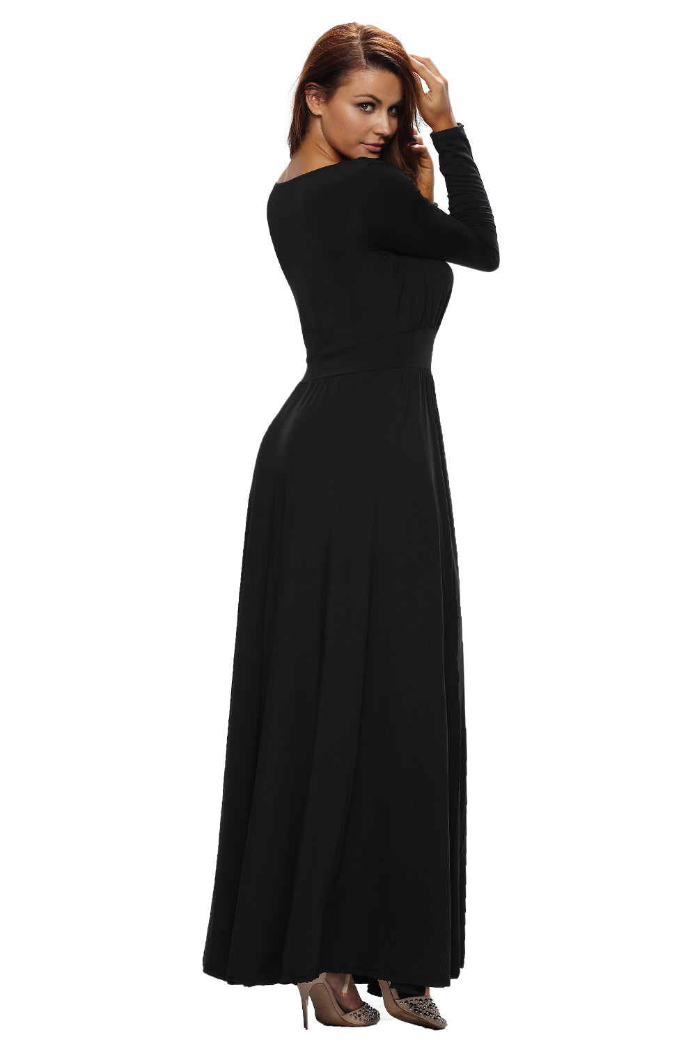 classy black maxi dress