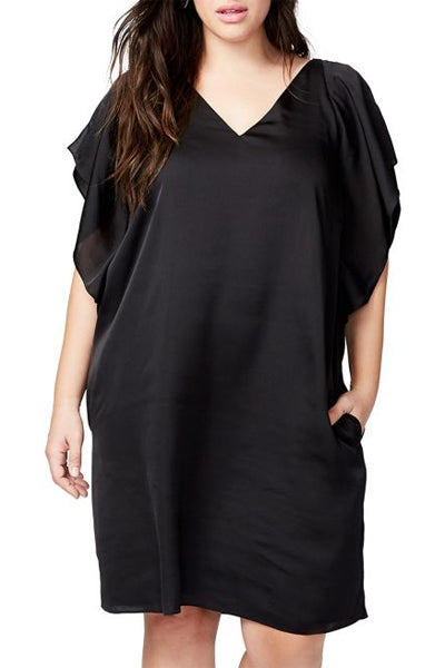 plus size shift dress with sleeves