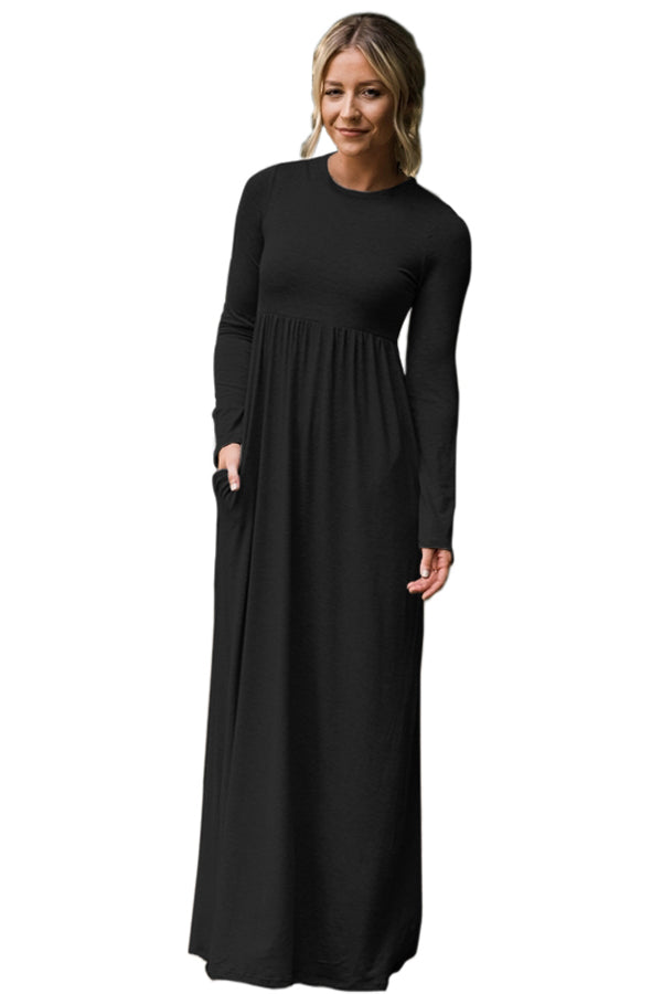 long sleeve jersey gown