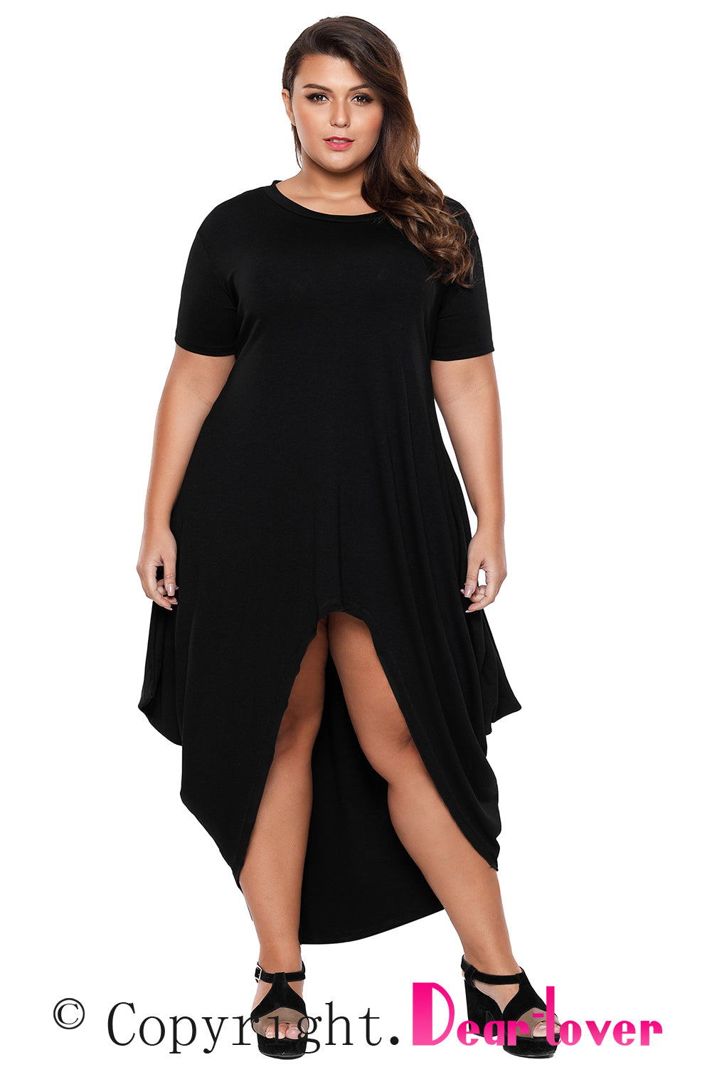 jersey knit maxi dress plus size