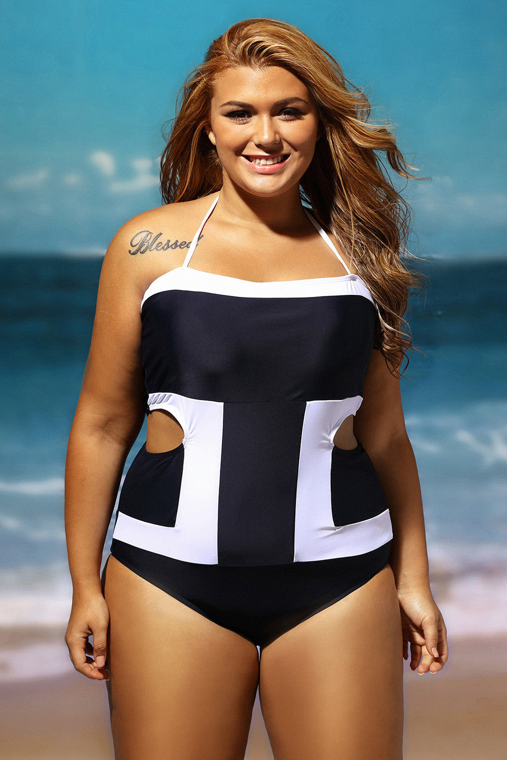 plus size fashion swimwear