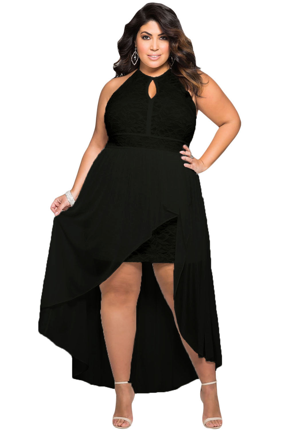 black spandex dress plus size