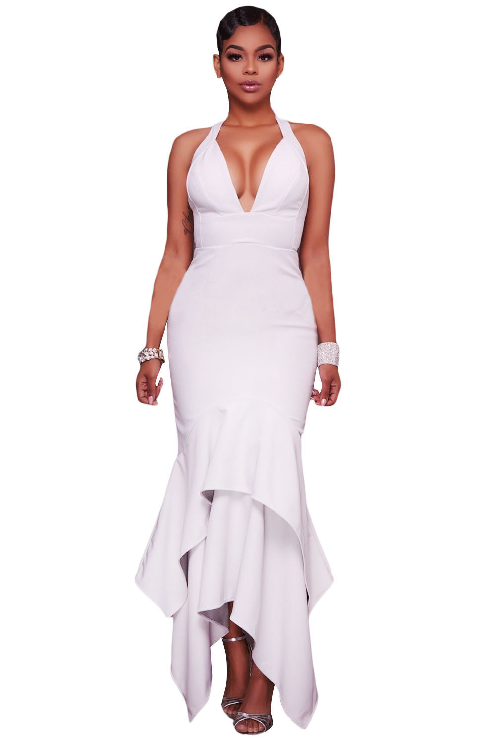 sexy white maxi dresses