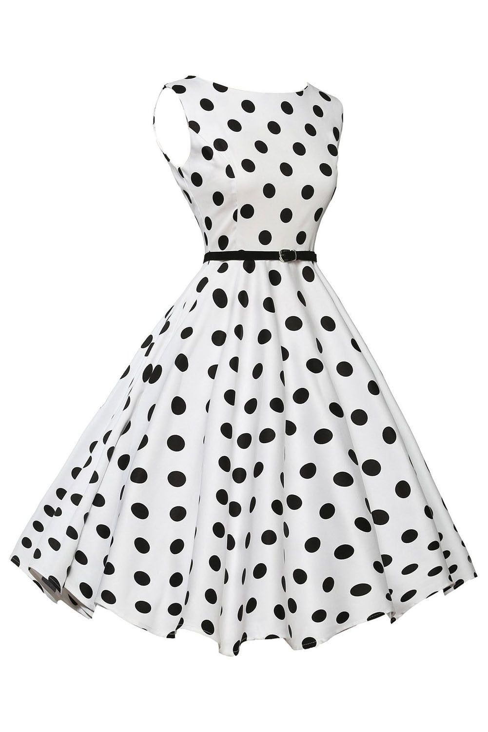 black and white swing dress