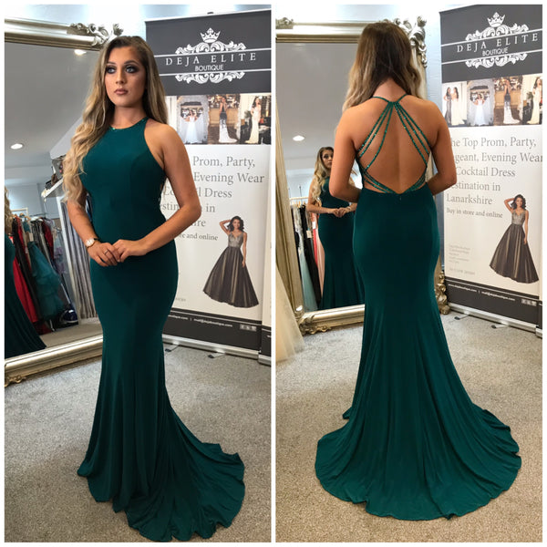 backless formal gown