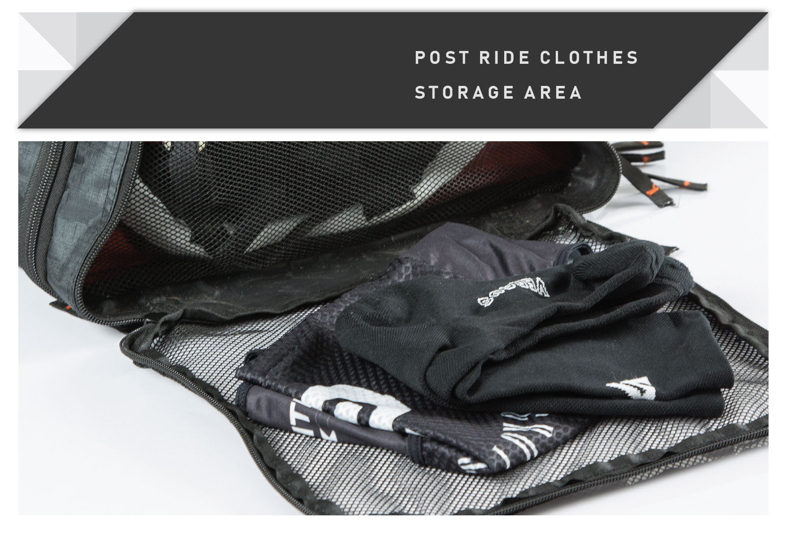 Essentials Kit Bag post ride storage