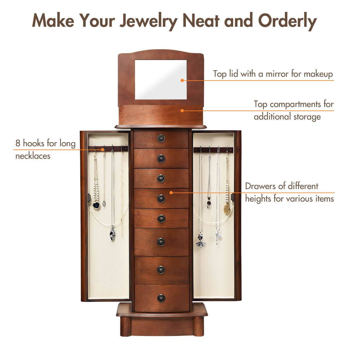 Box Stand Jewelry Cabinet A T Creative