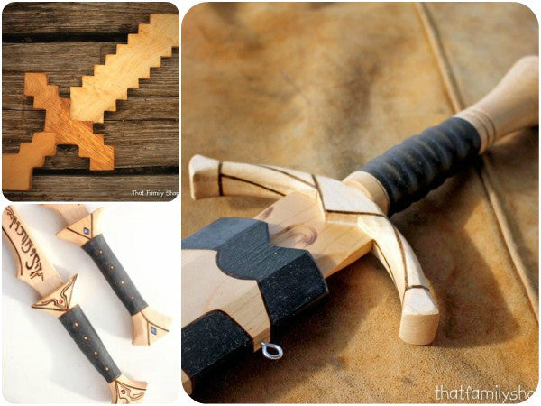 cool wooden swords