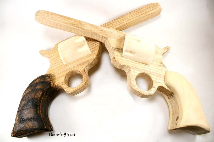 Boys Toy Gun Wooden Pistolcolt Replica Cowboy Prop 2333