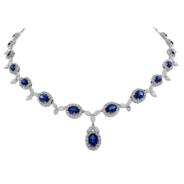 blue sapphire necklace