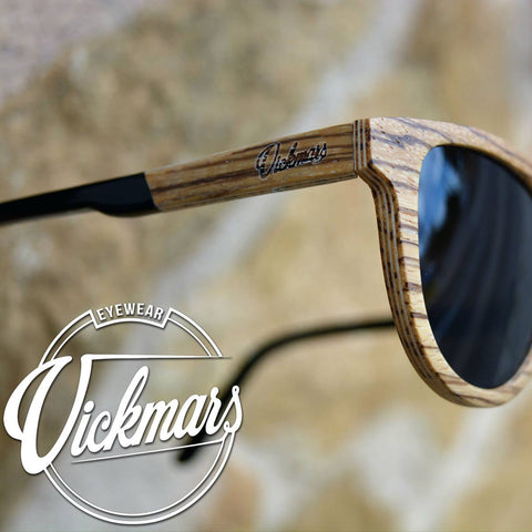 gafas de madera de zebrano desert vickmars