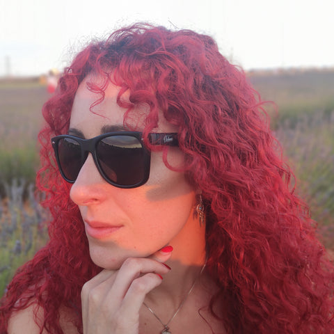 Gafas de sol wayfarer negras chica