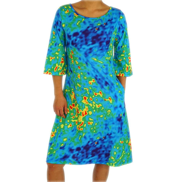 Women's Retro Radiation Weather Dress with Pockets – Svaha Apparel