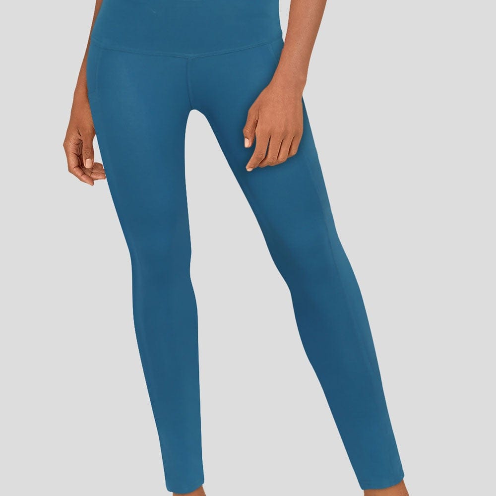 Blue Adults Athletic Fit Leggings with Pockets Svaha USA – Svaha Apparel