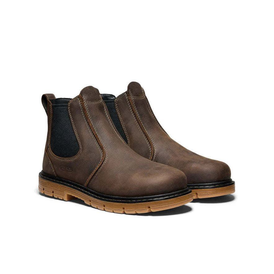 KEEN Men's San Jose Pull-On 90° Brown Alloy Toe EH 1030647