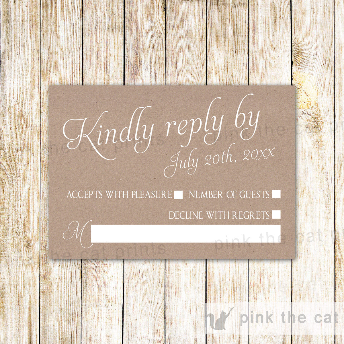 wedding invitations with rsvp